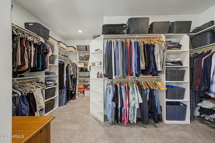 Primary closet