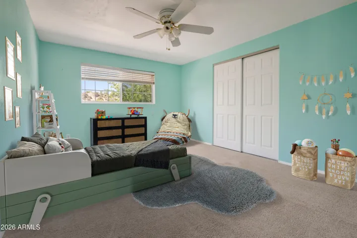 Third bedroom virtually staged