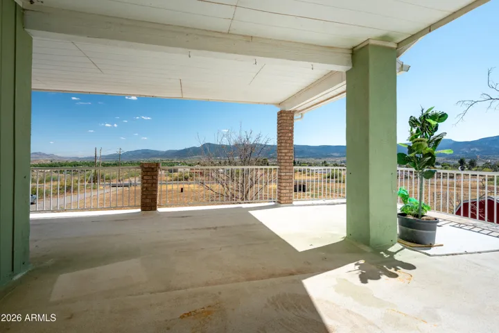 Covered patio off primary