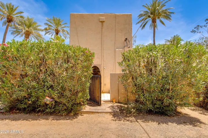 Back Patio with access from rear service road