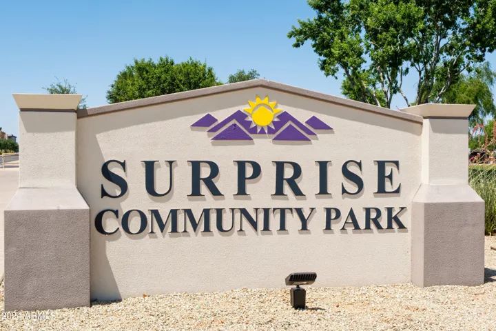 SURPRISE COMMUNITY PARK LOCATED WITHIN 4 MILES OF THE COMMUNITY.
