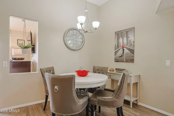 comfortable dining room