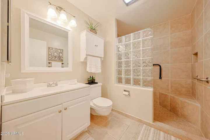 beautifully updated bathroom
