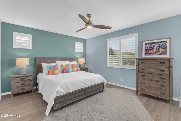 Spacious Primary Bedroom with ensuite bath.