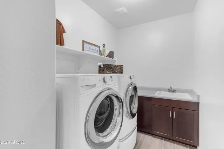 Large Laundry room.