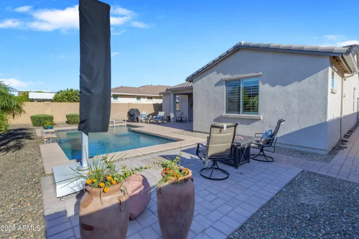 Backyard has lots of room