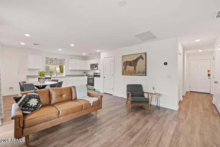 Previously built home staged.
