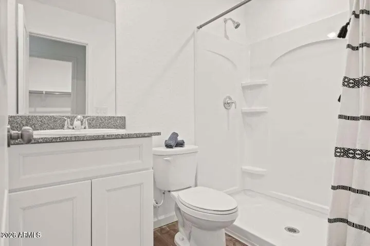 Previously built home staged.