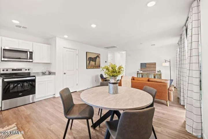 Previously built home staged.