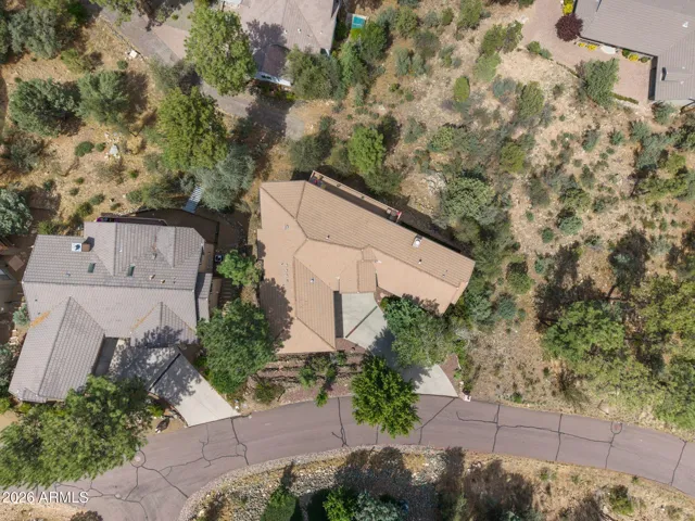 Overhead ariel of the home.