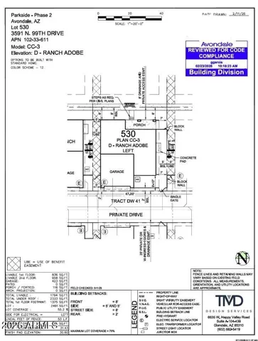 3591 N 99th Drive Preliminary Plot Plan