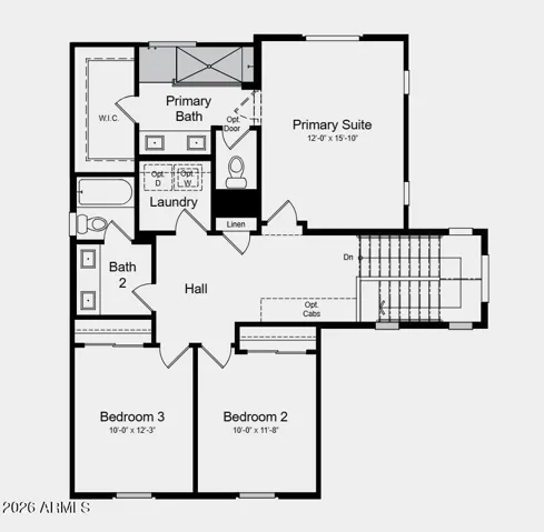 Additional Highlights Include: gas range, super shower at primary bath, 36" upper cabinets, soft close cabinets, upgraded tile throughout downstairs, 2" faux wood blinds, washer, dryer, refrigerator, and upgraded quartz counters.