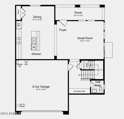 Additional Highlights Include: gas range, super shower at primary bath, 36" upper cabinets, soft close cabinets, upgraded tile throughout downstairs, 2" faux wood blinds, washer, dryer, refrigerator, and upgraded quartz counters.