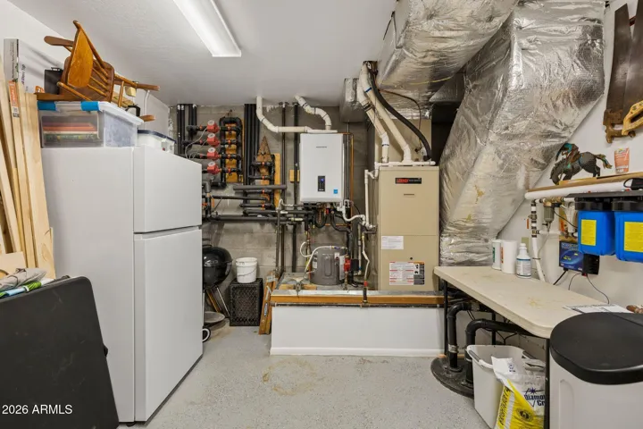 Large mechanical room for easy access.