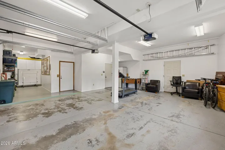 Elevator access starts at the garage level.