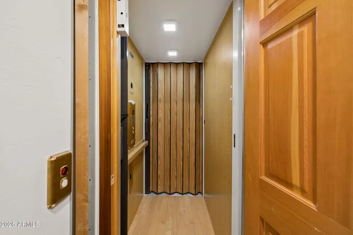 Elevator entrance.