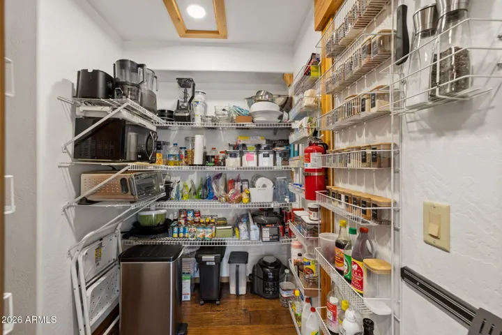 Large walk in pantry.