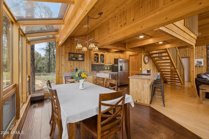 Everywhere you look you see hardwood.