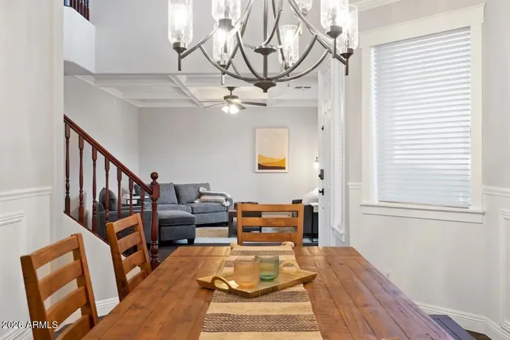 Formal dining room off of kitchen.