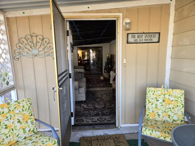 Front porch entrance into living room