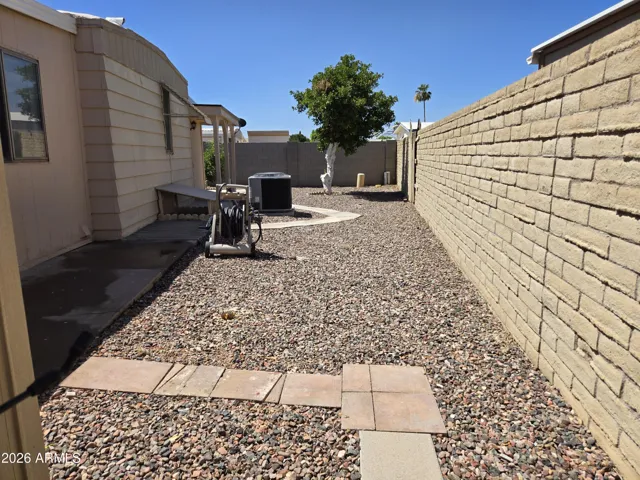 East side of property