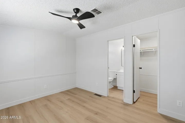 Primary bedroom to bathroom walk-in closet