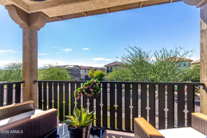 Enjoy a cup of coffee on your own private balcony!