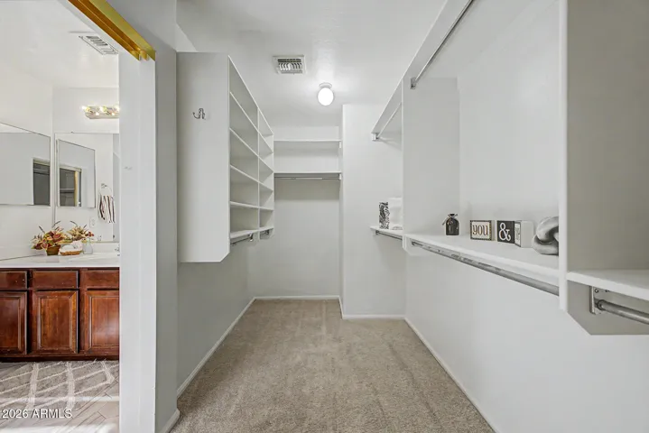 Large walk in closet