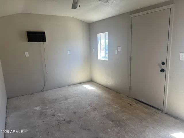 Shed interior