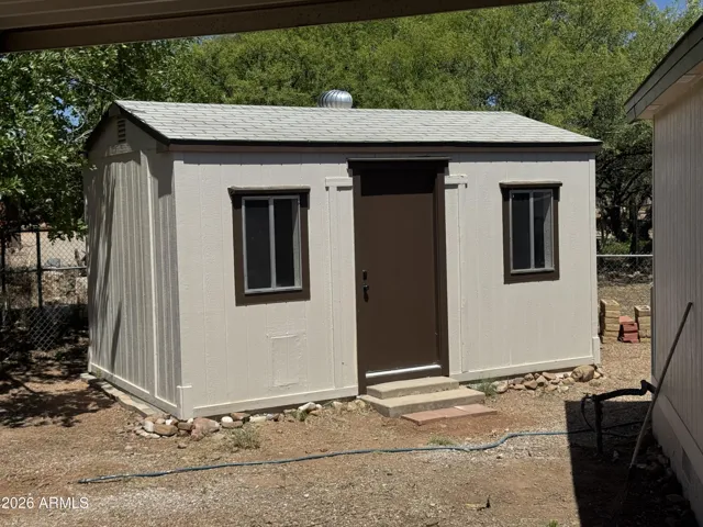 Shed interior