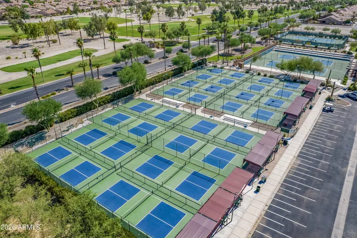 There are 16 pickleball courts. Come join the pickleball club