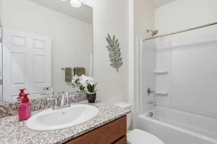 Tub/Shower combination in the main bathroom