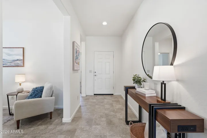 Entryway looking towards the front door