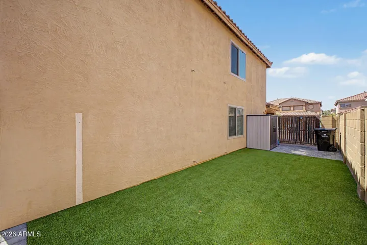 Additional side yard space offers flexibility for pets, play, storage, or future customization.