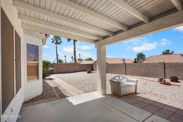 Patio and raised lot to see over your neighbors