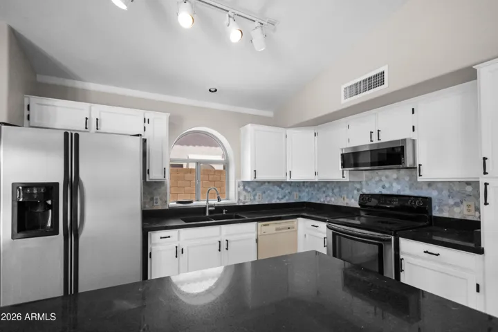Natural stone backsplash