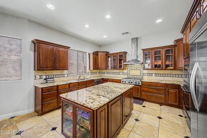 Gourmet kitchen is loaded with everything you need & is great for entertaining
