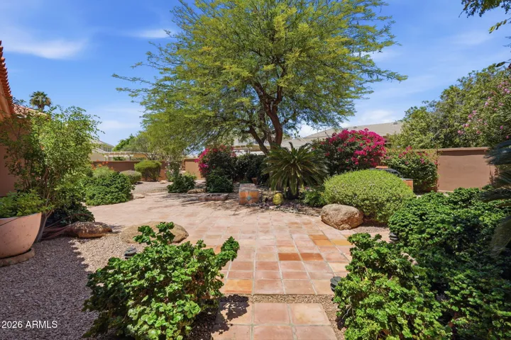 Backyard is generous and private