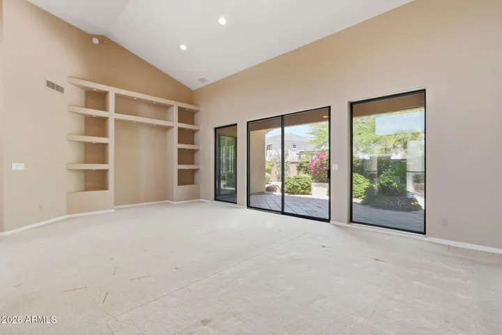Living / Dining Room with views to backyard