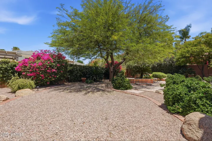 Backyard is generous and private