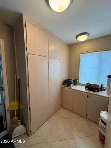 Broom Closet and additional staorage.