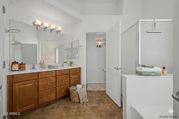 Main bathroom Virtually Staged