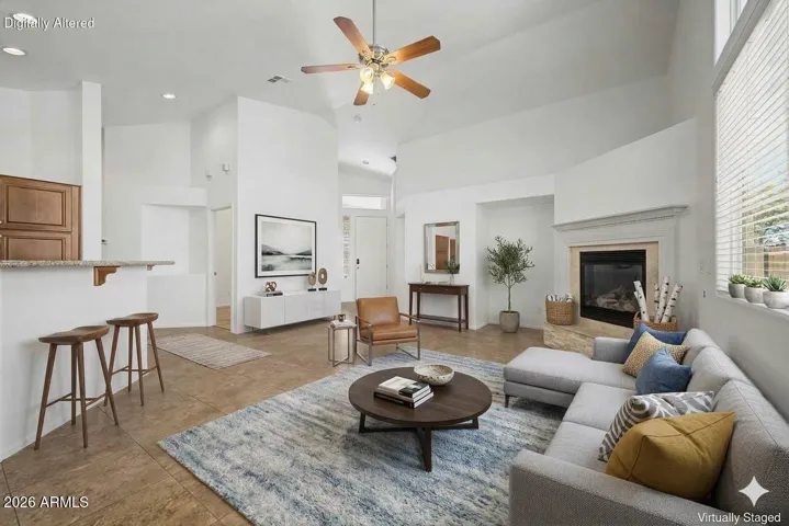 Living Room Virtually Staged