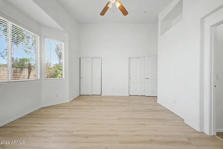 Main bedroom closets