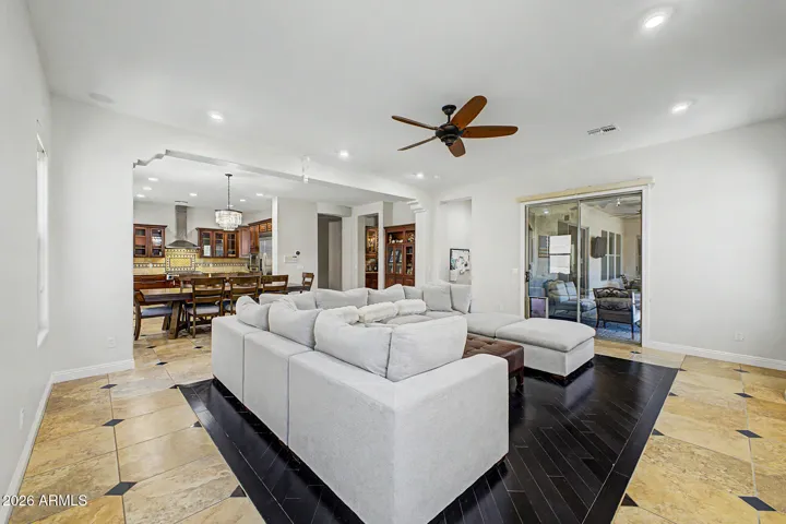 Allows family and guests to remain connected while cooking, dining, or relaxing.
