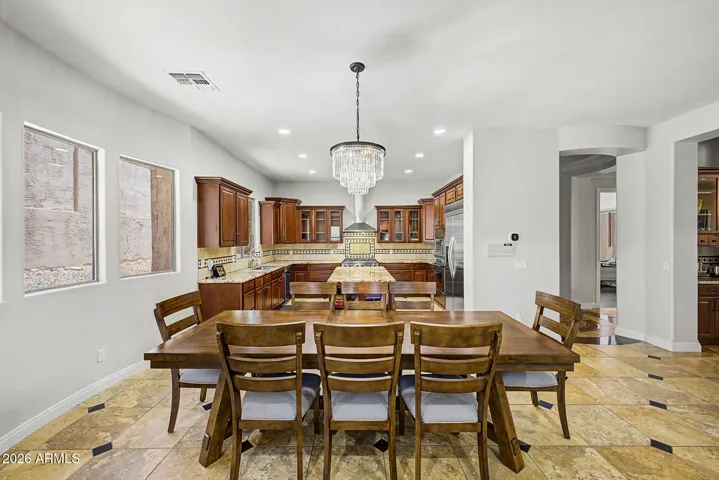Eat-in kitchen is large & open between kitchen & family room
