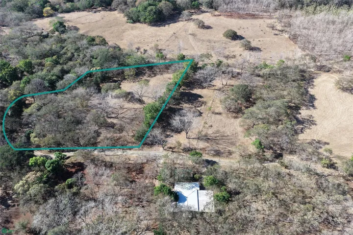 Lot 1 overhead with overlay of lot line