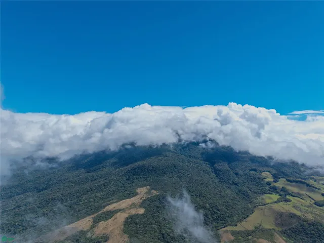 Gran vista al volcán.