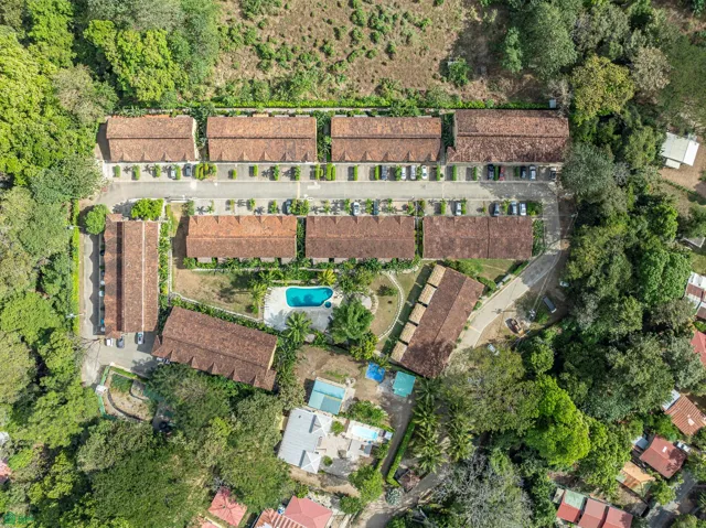 over view of condos
