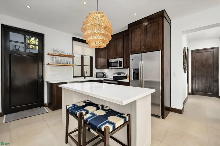 Updated kitchen with quartz.